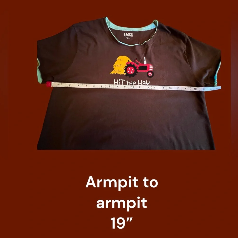 Women’s Pajama Top, Hit The Hay, Size Medium - Picture 8 of 11